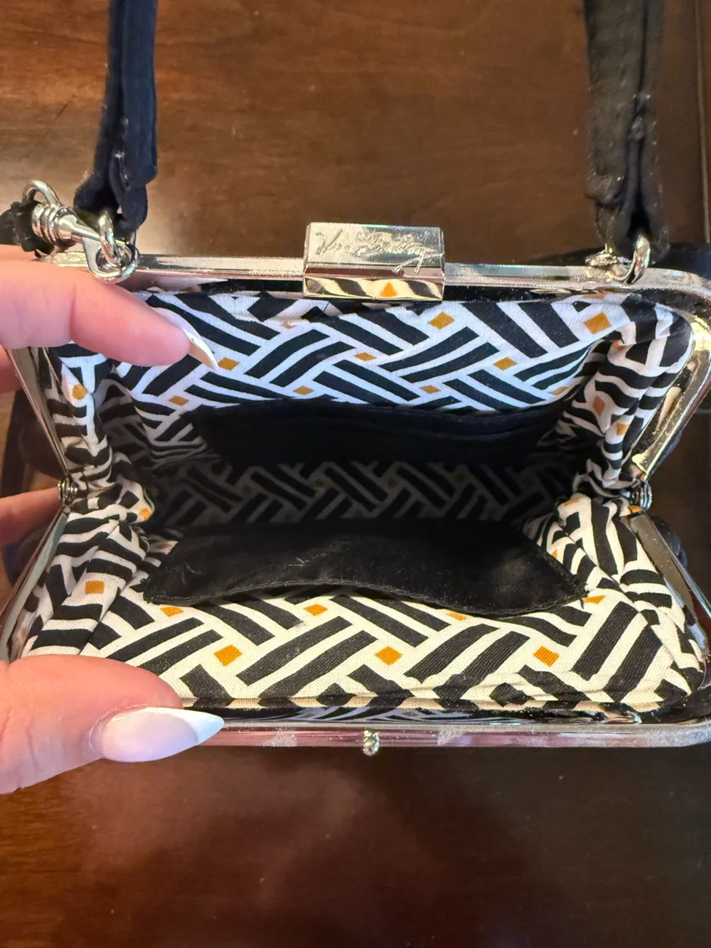 VERA BRADLEY Quilted Black Crossbody Bag